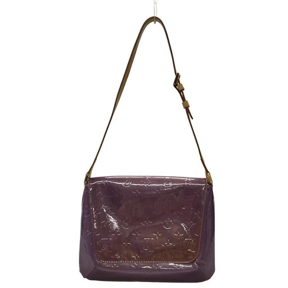 Auth LOUIS VUITTON Thompson Street M91095 Purple Monogram Vernis - Picture 3 of 13